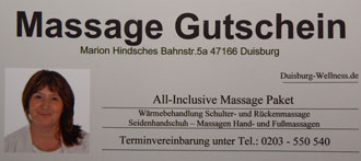 Gutschein Massage